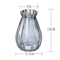 陶瓷玻璃花瓶摆件客厅插花家居饰品满天星干花花束手提花篮藤编 三维工匠 花桶 中等