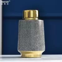 轻奢客厅创意插花摆件家居装饰品陶瓷花瓶花艺摆设 三维工匠 小号