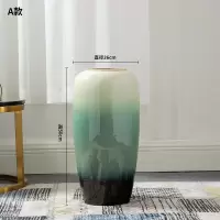 现代陶瓷落地大号富贵竹大花瓶景德镇客厅插花干花装饰新中式摆件 三维工匠 120cm粉色樱花树2棵