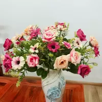 家用花瓶陶瓷白色大码插花富贵竹鲜花花瓶客厅电视柜餐桌水培摆件 三维工匠 3010--白花瓶