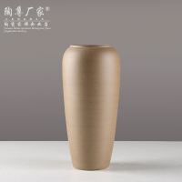 景德镇陶瓷花瓶插花粗陶罐花盆仿古客厅瓷器摆件复古陶艺干花瓷瓶 三维工匠 8874-7高18宽21