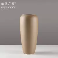 景德镇陶瓷花瓶插花粗陶罐花盆仿古客厅瓷器摆件复古陶艺干花瓷瓶 三维工匠 8874-7高18宽21