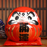 日式寿司料理店铺摆件日本装饰品陶瓷必胜达摩储蓄罐创意开业 三维工匠 福旺达摩(高28厘米)