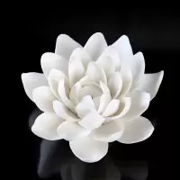 陶瓷线香炉香托香座莲花香插 家用禅意荷花香薰炉摆件 室内插香器 三维工匠 H款