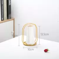 花瓶摆件客厅北欧干花插花绿萝水培陶瓷小花瓶创意ins铁艺装饰 三维工匠 大号白色铁艺花瓶