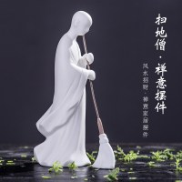 禅意摆件创意陶瓷人物家居客厅紫砂复古博古架软装家居饰品 三维工匠 一代天骄(单人物)