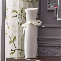 现代简约 创意时尚摆件家居装饰品 陶瓷旗袍干花花器花瓶花艺 三维工匠 桔色旗袍花瓶