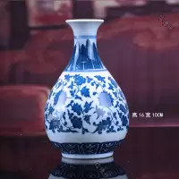 青花瓷花瓶 经典 仿古花瓶花插 陶瓷摆件 景德镇青花瓷 三维工匠 青花瓷花瓶(赏瓶)
