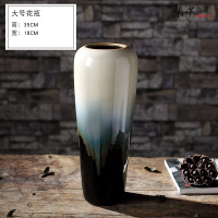 景德镇手工陶瓷花瓶家居餐厅摆件客厅电视柜装饰品插干花器艺术品 三维工匠 一套