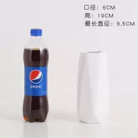 北欧ins陶瓷现代简约创意小花瓶摆件蓝色白色客厅插花干花满天星 三维工匠 菱形花瓶大号:蓝色