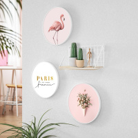 创意壁饰ins风墙面壁挂装饰品小挂件墙壁卧室房间墙上花铁艺墙饰 三维工匠 北欧麋鹿