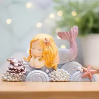 3d立体墙贴墙壁装饰品卡通创意个性美人鱼背景墙面壁饰装修饰品 三维工匠 美人鱼壁饰A