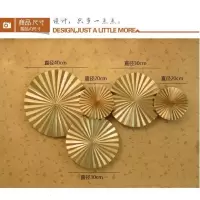 现代中式铁艺墙面装饰客厅酒店 背景墙金属装饰 创意壁饰挂件 三维工匠 50cm