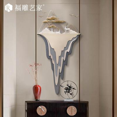 现代轻奢风装饰挂件玄关走廊过道3D立体创意背景墙面装饰壁饰挂件 三维工匠