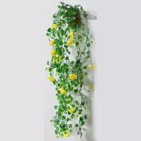 原木电视背景壁挂花盆瓶仿真墙上花园创意家居壁饰墙饰装饰品 三维工匠 紫色桃叶+树桩
