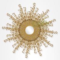 欧式墙上装饰创意客厅墙壁挂件玄关墙面餐厅壁饰沙发背景墙太阳镜 三维工匠 B款80cm