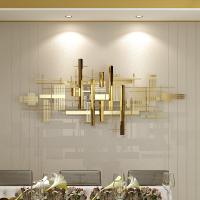 欧式铁艺壁饰餐厅客厅墙面装饰上创意沙发背景卧室轻奢金属壁挂件 三维工匠 2.5米
