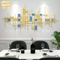 现代轻奢墙面壁饰客厅酒店样板房电视背景墙壁挂中式装饰金属挂件 三维工匠 120*58cm