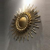简约北欧轻奢金属壁饰挂件酒店展厅卧室餐厅沙发背景墙面装饰镜子 三维工匠 (先问客服)直径60-100金属片