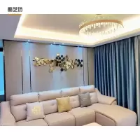 客厅餐厅沙发背景墙面装饰挂件金属创意不锈钢壁挂壁饰轻奢墙饰 三维工匠 支持定制