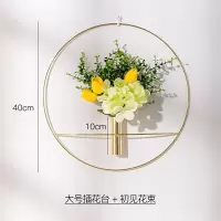 沙发墙面装饰挂件 网红ins墙上花墙饰壁挂卧室房间墙壁挂饰 三维工匠 大号插花器+期待壁饰