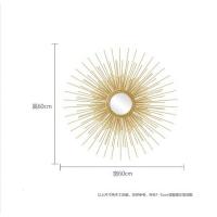 太阳镜壁饰装修饰品轻奢墙饰玄关餐桌卧室床头背景墙面装饰品挂件 三维工匠 60cm