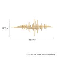 现代客厅家居沙发背景墙墙面装饰北欧轻奢壁饰壁挂立体铁艺装饰品 三维工匠 120*50cm