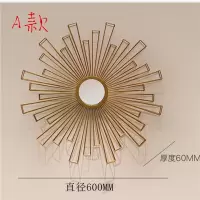 中式家居玄关墙面装饰现代客厅沙发背景墙面壁挂铁艺软装轻奢壁饰 三维工匠 C款80CM