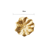 壁挂现代墙面装饰挂件客厅餐厅金属莲花墙饰软装 三维工匠 5个组合壁饰