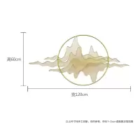轻奢壁挂壁画中式玄关墙面装饰卧室壁饰餐厅客厅挂画创意山水画 三维工匠 支持定制