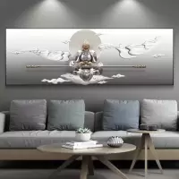 玄关壁饰挂件客厅挂画齐天大圣立体浮装饰画孙悟空走廊过道壁画 三维工匠 独步天下60*90cm