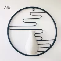 北欧墙饰铁艺家居壁饰挂件创意过道墙面装饰客厅电视背景墙装饰品 三维工匠 E款