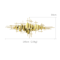 北欧铁艺墙面壁饰客厅沙发背景墙挂件墙上装饰品现代金属轻奢墙饰 三维工匠