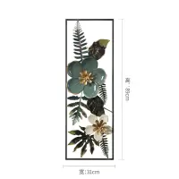 美式创意立体铁艺壁饰墙饰 家居客厅背景墙面装饰品 玄关墙壁挂饰 三维工匠 白款