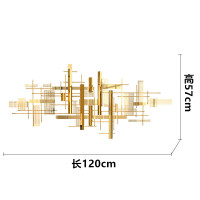 现代轻奢金属墙饰沙发背景墙面装饰品挂件客厅餐厅壁挂样板间壁饰 三维工匠 180*85