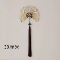 新中式客厅墙饰餐厅创意挂饰家居玄关铁艺壁挂电视沙发背景墙装饰 三维工匠 A款直径70壁饰