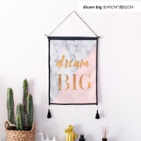 北欧ins摄影道具壁饰墙饰创意布艺流苏挂画热带风情卧室墙上装饰 三维工匠 ins挂布F-暮光森林