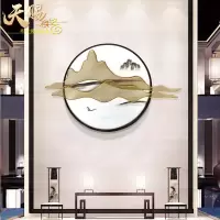 新中式客厅沙发背景墙装饰酒店玄关壁饰现代金属铁艺壁挂餐厅墙饰 三维工匠 180*116cm