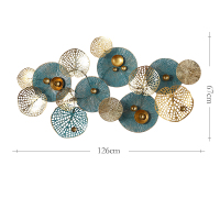 法式简约立体墙面装饰壁挂复古北欧铁艺壁饰客厅沙发背景墙饰挂件 三维工匠 壁饰-15410加大号