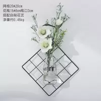 创意墙壁装饰挂件墙面卧室房间的小饰品墙上壁挂花艺室内装修墙饰 三维工匠 网格自制花艺套装9壁饰