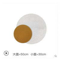 现代简约墙壁挂件创意圆形艺术走廊壁饰酒店客餐厅玄关北欧装饰画 三维工匠 50直径(B)