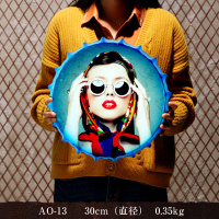 复古创意立体墙饰墙面酒吧装饰咖啡厅挂件铁艺壁饰铁皮画 三维工匠 PD-7(35cm)