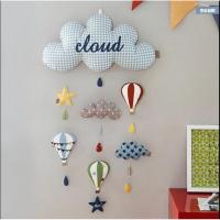 韩国ins创意壁饰挂件床铃儿童房软装墙壁装饰北欧风云朵DIY 三维工匠 白天云朵diy自己缝造型可自己串