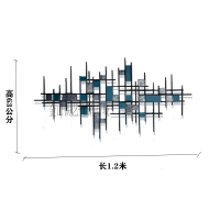现代轻奢金属壁饰客厅沙发墙饰壁挂件酒店样板房创意软装墙面装饰 三维工匠 图片款式花30公分
