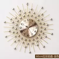 欧式挂件壁挂墙饰壁饰墙壁挂饰创意客厅餐厅墙面装饰墙上装饰品 三维工匠 60cm拉丝金铝盘-金色