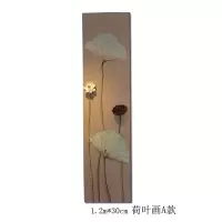 原创荷叶壁饰创意立体东南亚新中式复古怀旧茶室家居挂件墙饰玄关 三维工匠 2m*30cm四幅一组更优惠