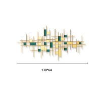 铁艺装饰挂件轻奢金属壁饰客厅背景墙面墙壁墙上装修饰品创意软硬 三维工匠 150*74