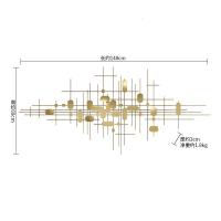 金属轻奢壁饰现代铁艺挂饰客厅背景墙挂件卧室墙上装饰品墙面装饰 三维工匠 XLB0001纵横壁挂钛金款