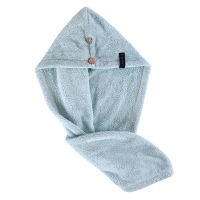 干发帽速干浴帽女长发懒人洗头擦头巾包头发的毛浴巾比纯棉超吸水 三维工匠 月牙湾-薄荷绿