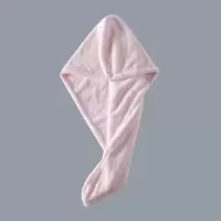 干发帽女吸水速干包头巾长浴帽毛巾擦头发干发巾网红韩国 三维工匠 浅粉色-日式干发帽